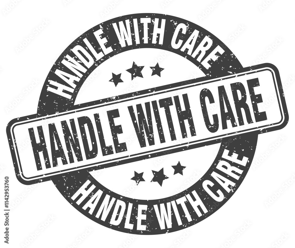 HANDLE WITH CARE stamp