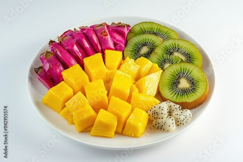 Vibrant Tropical Fruit Platter for Healthy Summer Dining