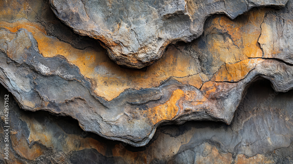 Fototapeta premium Rock Texture, Stone Background, Weathered Wall, Natural Pattern, Abstract Design