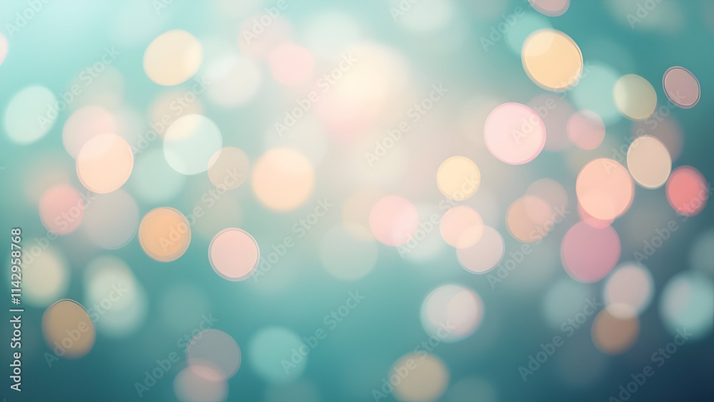Fototapeta premium Soft Bokeh Lights on a Blurred Background