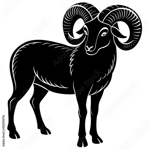 illustration of a goat