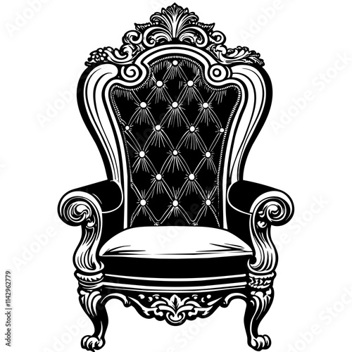 classic armchair illustration