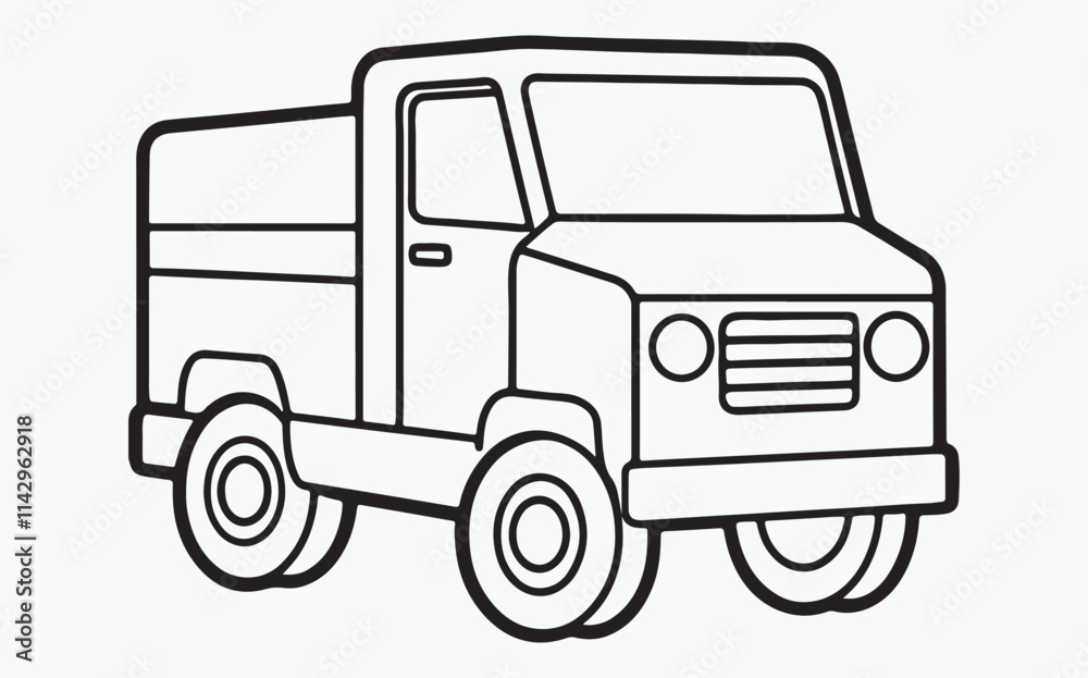 Truck line icon Truck line icon