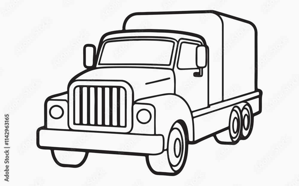 Truck line icon Truck line icon