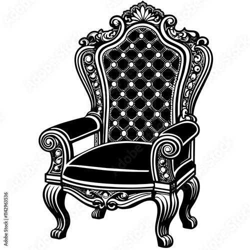 classic armchair illustration