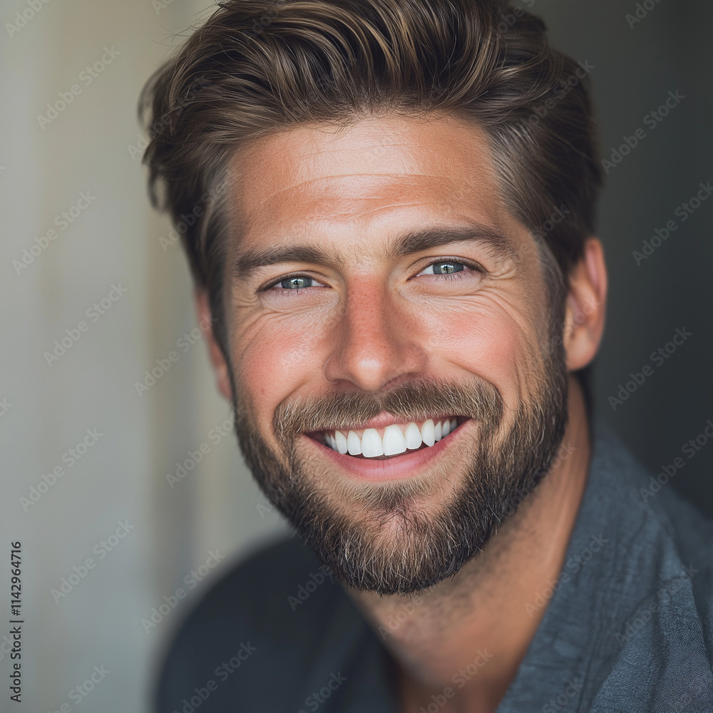 Close-Up of a Perfect Bright Smile with White Teeth Close-Up of a Perfect Bright Smile with White Teeth