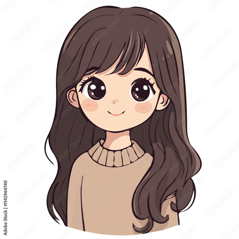 Cute Girl with Layered Style Vector Illustration | Cozy and Fashionable Artwork for Logos & Digital Designs
Cute Girl with Layered Style Vector Illustration | Cozy and Fashionable Artwork for Logos & Digital Designs