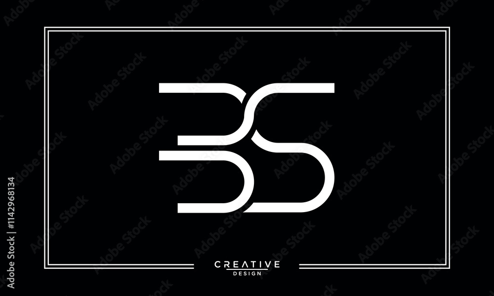 BS,S B, B, S, Abstract Letters Logo Monogram BS,S B, B, S, Abstract Letters Logo Monogram