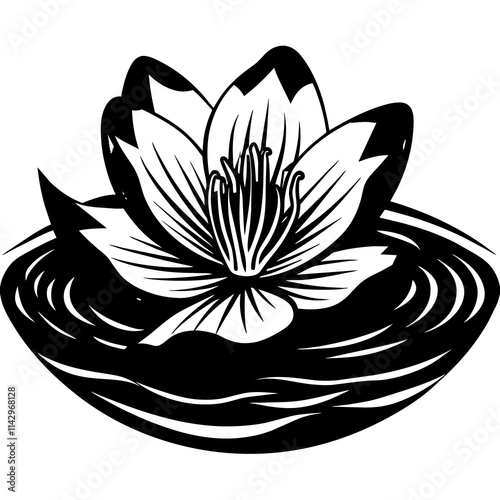 black and white lotus