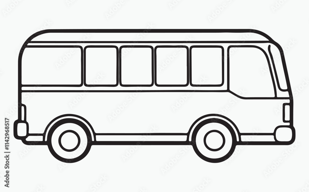 Bus line icon Bus line icon