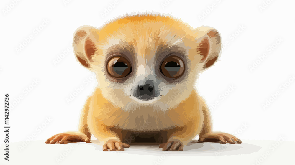 Fototapeta premium Ganzhorns Mouse Lemur - Tiny, Cute, and Adorable