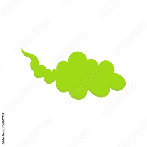 Smell cloud stink poison smoke. Vector graphic design illustration