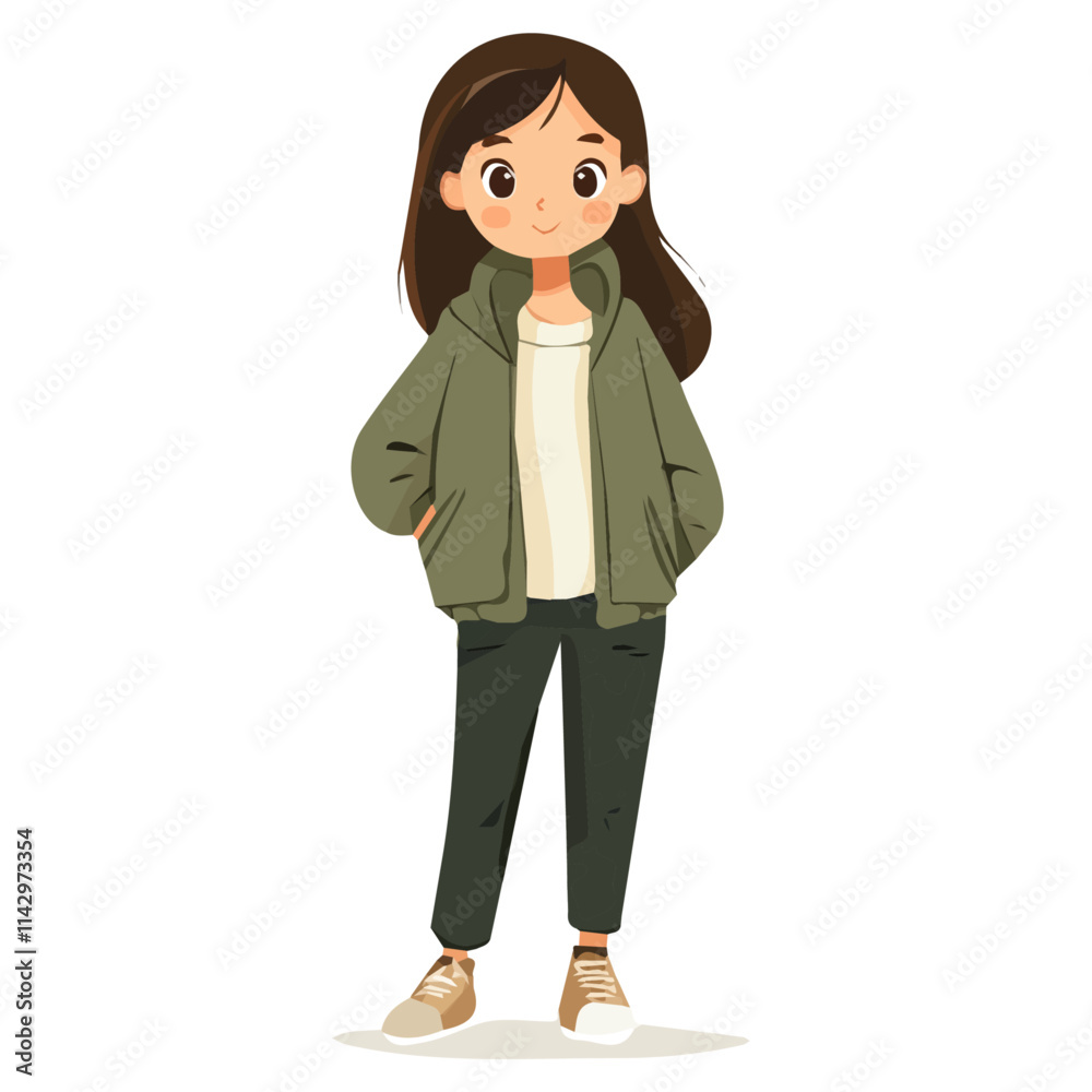 Casual Girl in Normcore Style – Effortlessly Cool Fashion Illustration
Casual Girl in Normcore Style – Effortlessly Cool Fashion Illustration