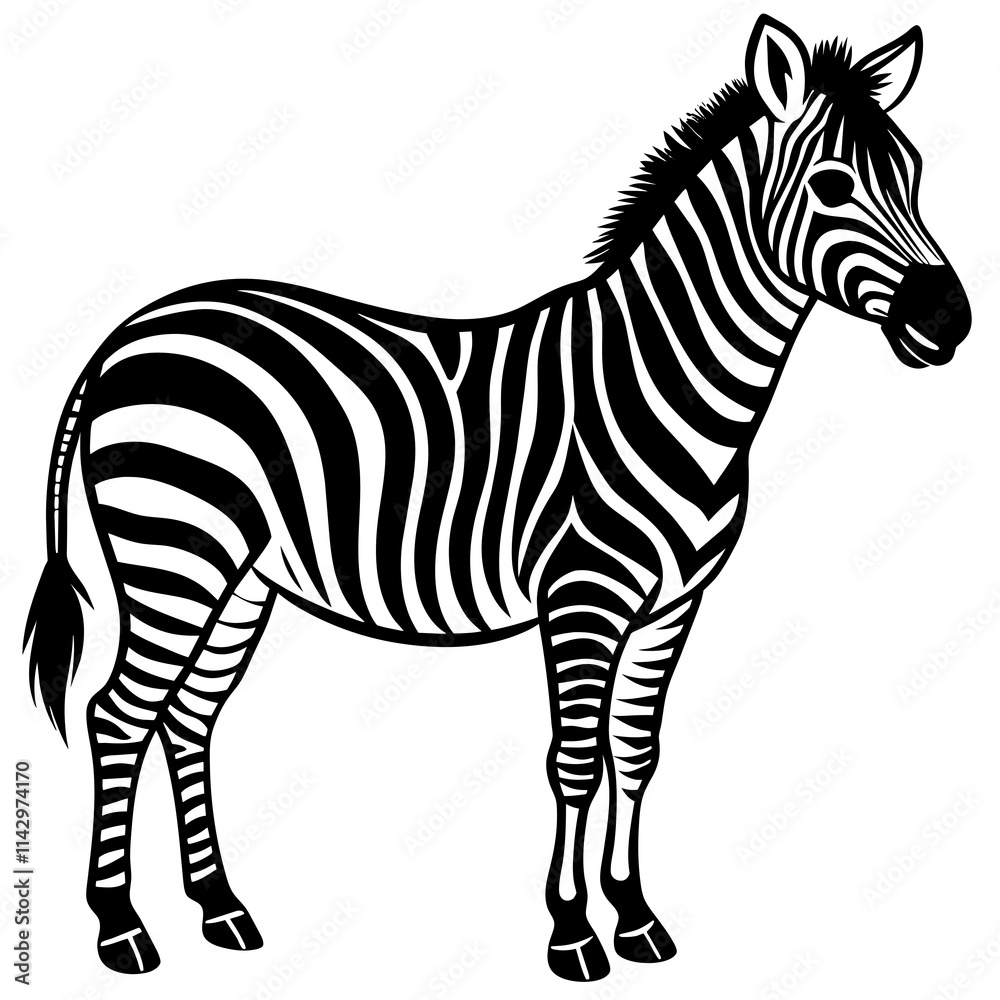 Obraz premium zebra vector illustration
