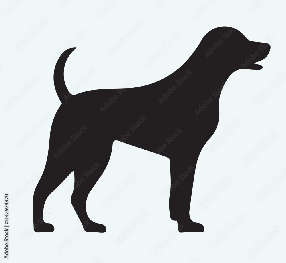 Dog silhouette icon Dog silhouette icon