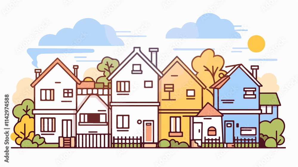 Real Estate Advertisement Vector Line Icon Isolated Real Estate Advertisement Vector Line Icon Isolated