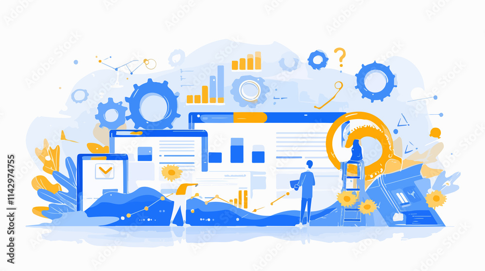 Modern Internet Marketing SEO Analysis Technology Social Media Image Modern Internet Marketing SEO Analysis Technology Social Media Image