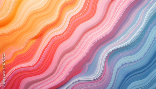 A striped marble effect texture in vibrant colors, perfect for decorating
