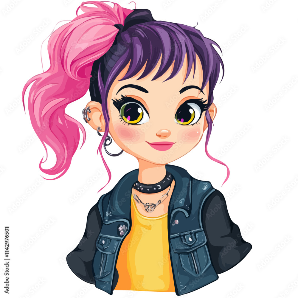Edgy Girl in Punk Style – Bold Fashion Illustration and Clipart
Edgy Girl in Punk Style – Bold Fashion Illustration and Clipart