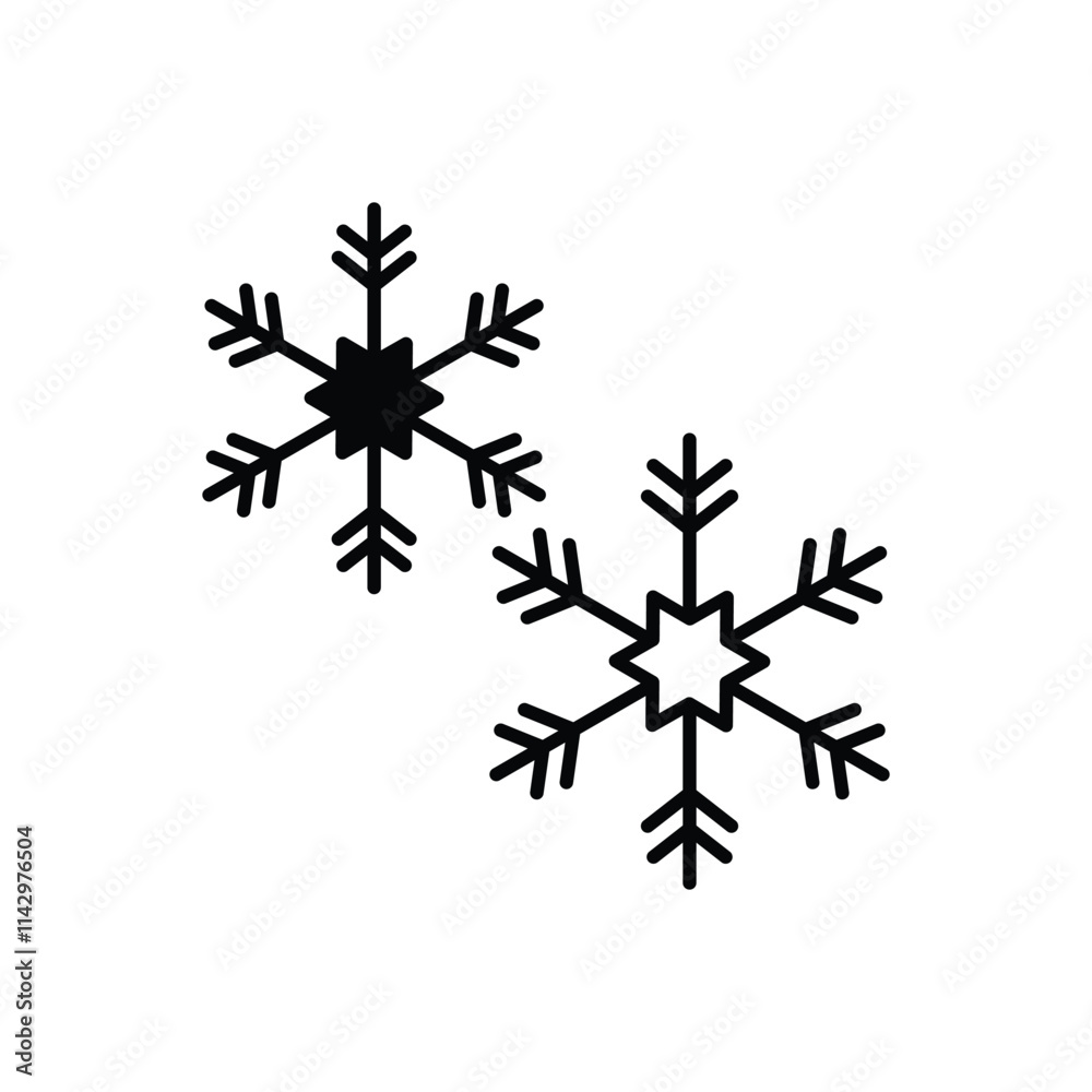 Snowflake icon vector Snowflake icon vector