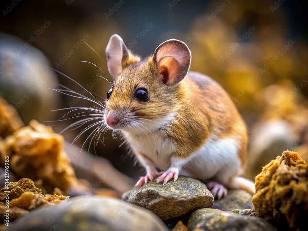 Tiny Mouse on Rocks - Wildlife Documentary Photography, Close-up Rodent, Nature Image Tiny Mouse on Rocks - Wildlife Documentary Photography, Close-up Rodent, Nature Image