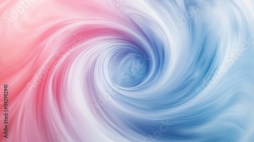 Abstract Swirling Pastel Colors Forming a Vortex