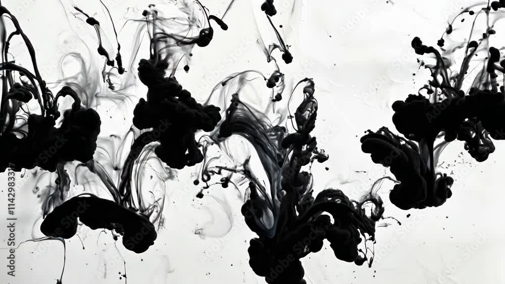 Intricate ink patterns morphing into symmetrical designs
