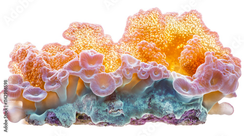 Fototapeta Naklejka Na Ścianę i Meble -  Coral reef, transparent background
