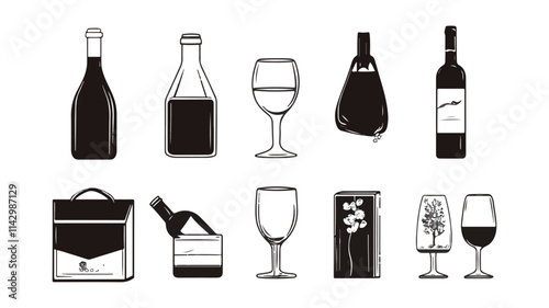 Comprehensive Grocery Graphics of Grocery and Cooking Shopping and Food Preparation Vector Icons
 Art & Illustration