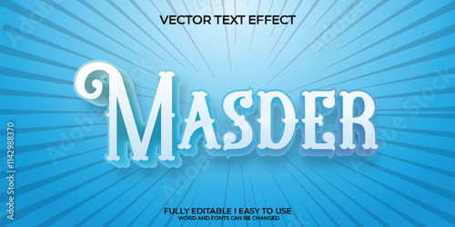 Vector 3D Editable Text Effect