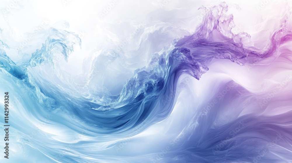 Abstract Blue Purple Swirling Wave Art Design Abstract Blue Purple Swirling Wave Art Design