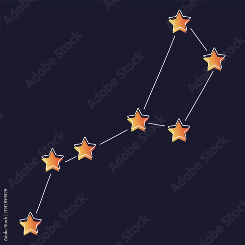 Star Chart With Five Stars