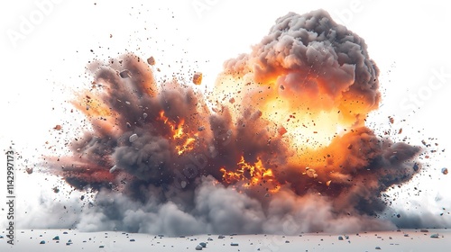 fire in the fireplace massive desert explosion fiery explosion background with a plume of smoke and dust A powerful desert explosion in a rocky, barren landscape fiery explosion erupting in a desert