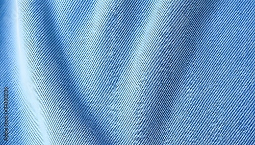 Textured Blue Denim Fabric Background