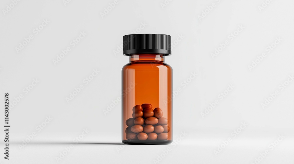 Amber pill bottle Amber pill bottle
