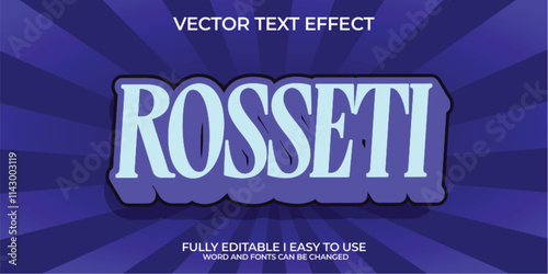 Vector 3D Editable Text Effect