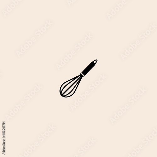Whisk icon flat vector design.