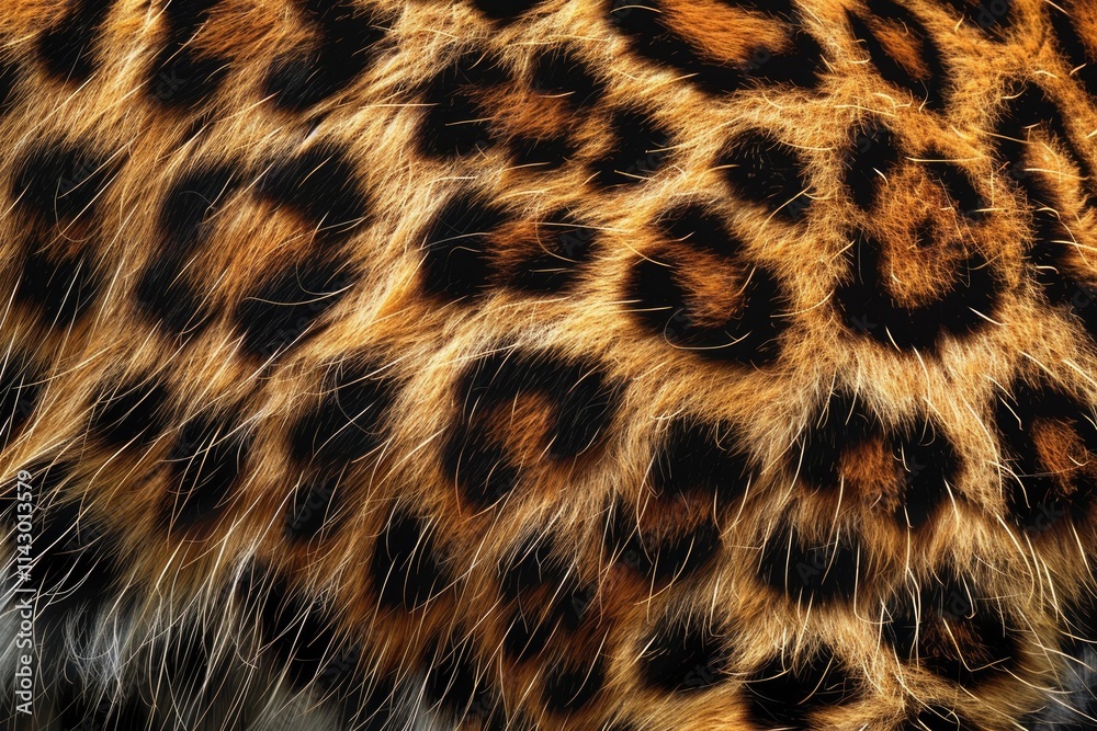 Leopard Fur. Africa's Predatory Beast - A Dangerous and Attentive Predator in the Nature Leopard Fur. Africa's Predatory Beast - A Dangerous and Attentive Predator in the Nature