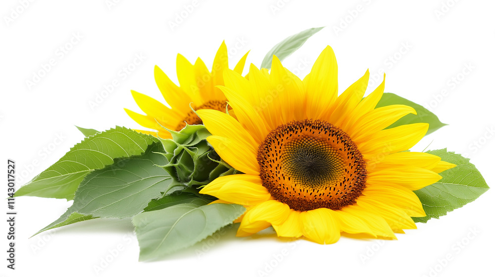 Fototapeta premium Store flower sunflower petal plant isolated on a white background