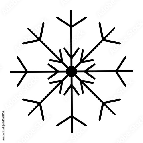 snowflake isolated transparent background 