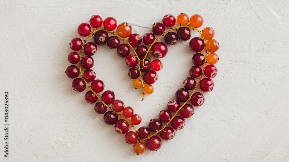 Artistic Currants Heart Arrangement Artistic Currants Heart Arrangement