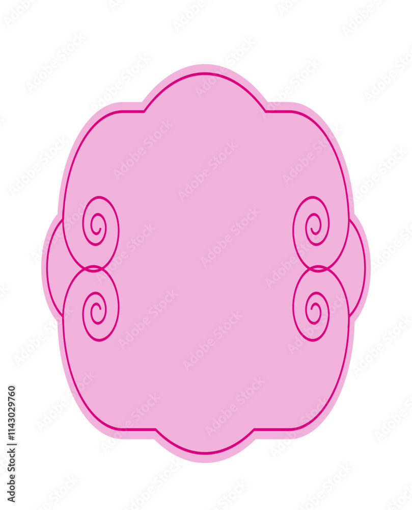 Pink label without writing - ideal for pricing items or turning them into stickers Pink label without writing - ideal for pricing items or turning them into stickers