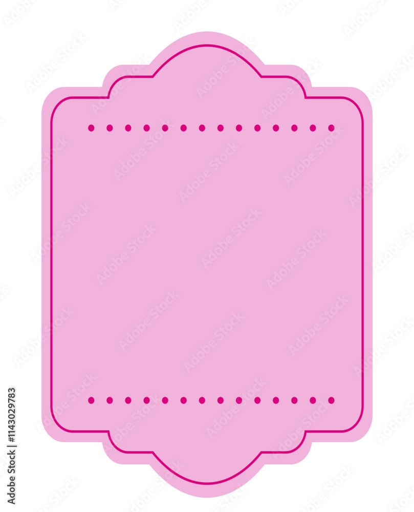 Pink label without writing - ideal for pricing items or turning them into stickers Pink label without writing - ideal for pricing items or turning them into stickers