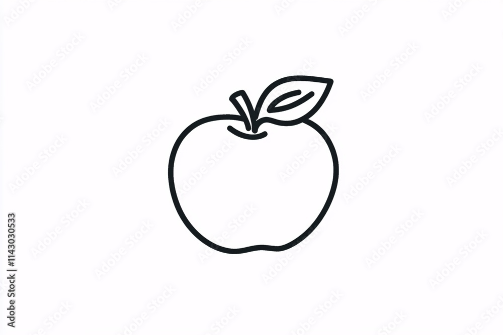 Crisp and Juicy Apple with Natural Leaf Crisp and Juicy Apple with Natural Leaf