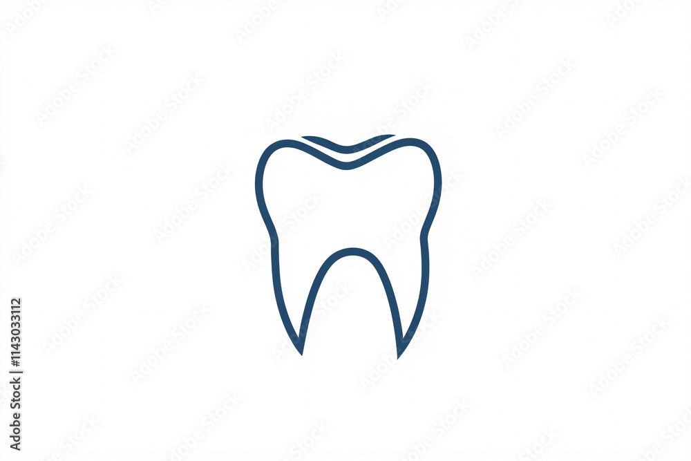 basic rounded tooth illustration in blue outline set against a plain white background emphasizing dental wellness and simplicity
basic rounded tooth illustration in blue outline set against a plain white background emphasizing dental wellness and simplicity