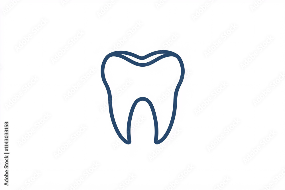minimalistic tooth icon outlined in blue against a plain white background symbolizing dental care and oral health
minimalistic tooth icon outlined in blue against a plain white background symbolizing dental care and oral health