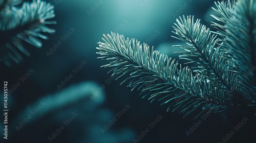 a close up of a pine tree branch with a blue background a close up of a pine tree branch with a blue background