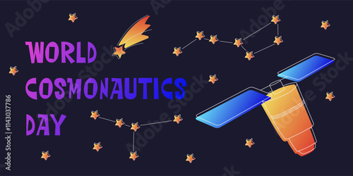 World Cosmonautics Day Celebration constellation.