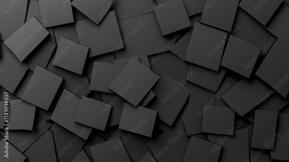 An abstract dark background featuring a wide black texture with geometric triangular 3D patterns, suitable for wall backgrounds, banners, web design, wallpaper, or stock images. An abstract dark background featuring a wide black texture with geometric triangular 3D patterns, suitable for wall backgrounds, banners, web design, wallpaper, or stock images.
