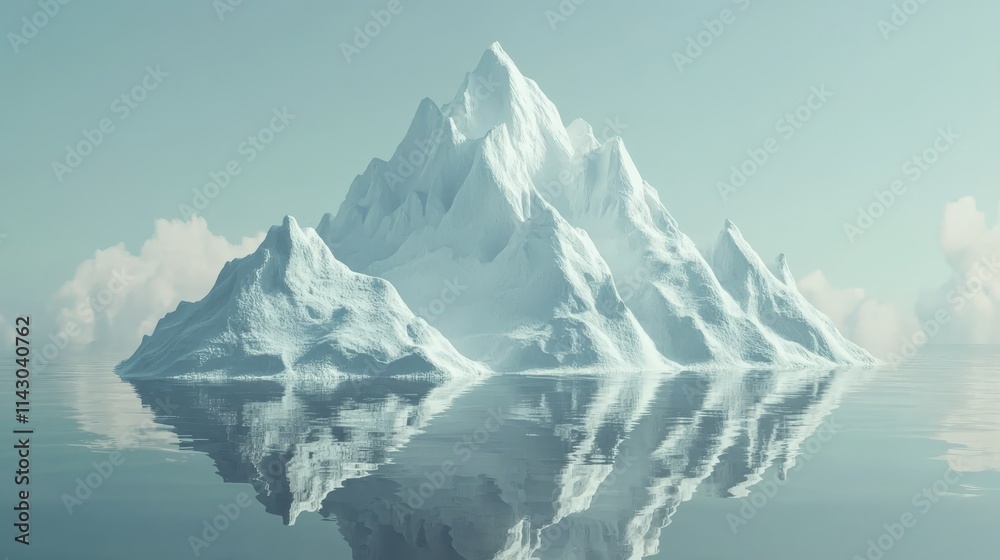 custom made wallpaper toronto digitalAn iceberg floating in the middle of a body of water